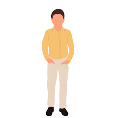 Fototapeta premium boy in flat style, design