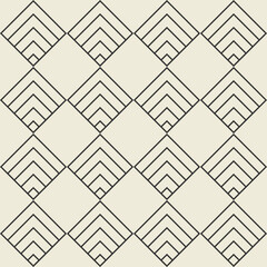 Seamless vector geometric pattern. Retro print for fabric cover background