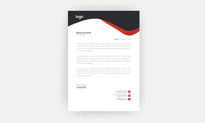 Corporate Letterhead Template Design