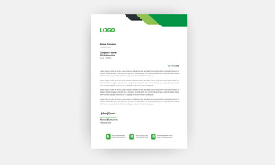 Corporate Letterhead Template Design