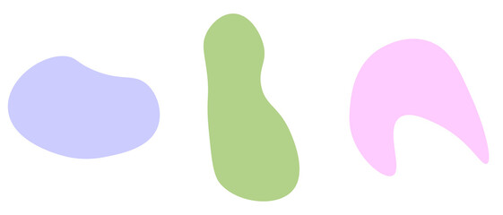 Abstract pastel shape background. Vector illustration.	