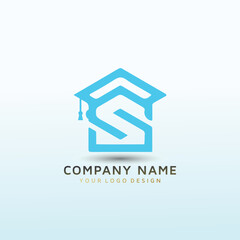 Smart house home Academy logo design