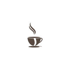 coffee cup vector illustration for icon, symbol or logo. suitable for cafe or coffee shop logo. coffee cup icon