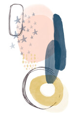 Abstract watercolor pink blur background