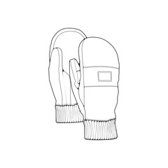 Isolated object of glove and winter icon. Set of glove and equipment vector icon for stock.