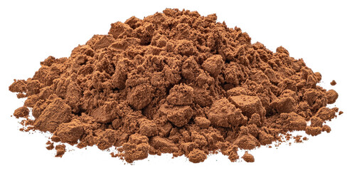 Cocoa powder isolated 