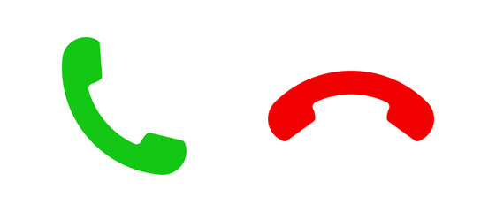 Phone call icon accept and decline