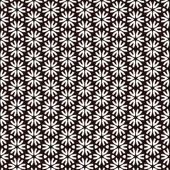 Fototapete White Black Floral Pattern Textile Tile Fashion Fabric Cloth Banner Interior Graphic Design Banner Wallpaper Background Wrapping Paper Decorative Element Laminate Geometrical Pattern © Sharp Vizion