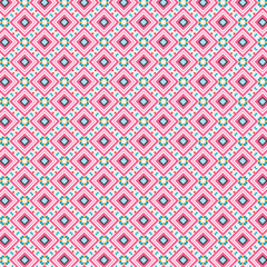 Pink Green Blue Square Texture Wallpaper Background Banner Template Fashion Fabric Cloth Textile Tile Interior Graphic Website Design Wrapping Paper Print Decor Element Laminate Geometrical Pattern