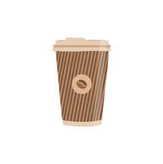 Coffee cup vector. Coffee cup isolated on white background.