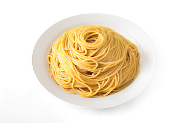 Cooked spaghetti noodles, background