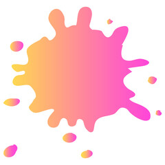 Color background of paint splashes. Vector illustration
