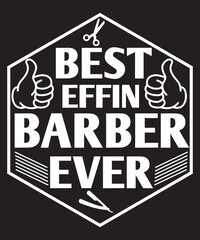 Fototapeta premium Barber quotes typography print vector template design