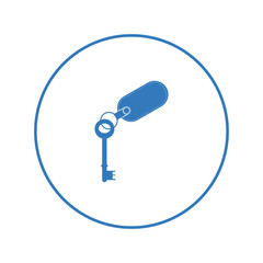 House security keychain ring icon | Circle version icon |