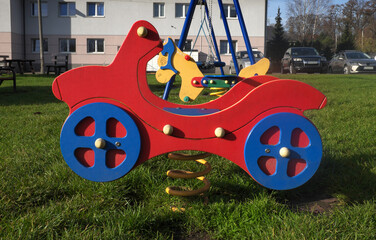 Children's playground in a housing estate ...