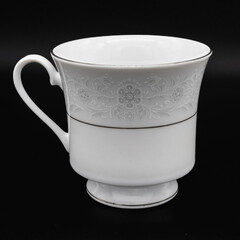 White ceramic cup