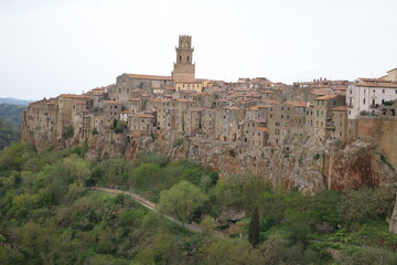 Panorama of Pitigliano, Tuscany Italy