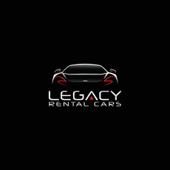 auto detailing car wash car rental logo with outline vector - obrazy, fototapety, plakaty