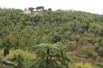 View from Pitigliano, Tuscany Italy