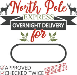 Santa Sack SVG Design.