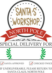 Santa Sack SVG Design.