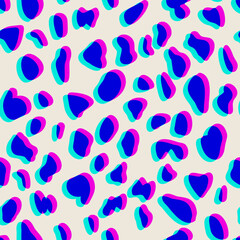 Dalmatian dog skin seamless pattern