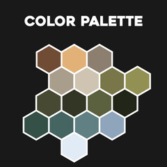 Universal color palette 2023. Vector