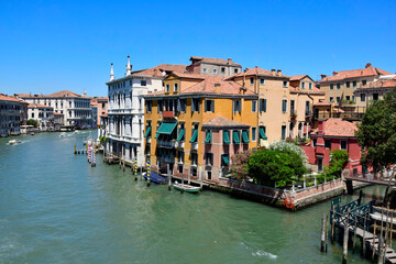 Fototapeta na wymiar Venice, Italy. Grand canal in Venice. Characteristic cityscape of Venice, Italy
