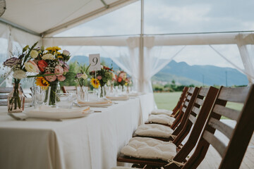 wedding table setting