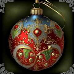 Holiday ornament illustration