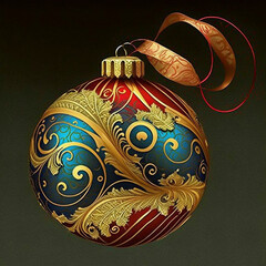 Holiday ornament illustration