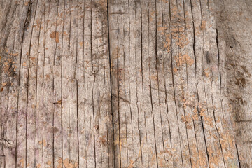 Obraz premium an old wooden floor with crevices