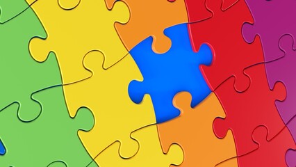 Obraz premium colorful puzzle background