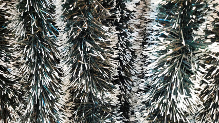 Christmas background with snowy white tree