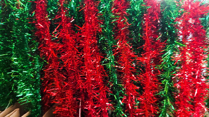 red and green colorful christmas background