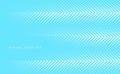 Abstract blue dotted lines pattern geometric background. Vector minimal design
