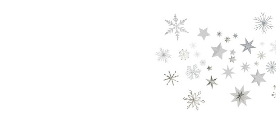 Christmas Card - Snowflakes Of Paper In Frame