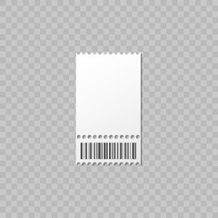 Blank ticket mockup template. Movie lottery realistic blank tickets. Vector empty flyers.
