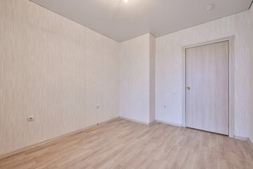 empty room with door