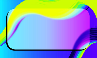 gradient background wavy fluid color with blurry glass for text