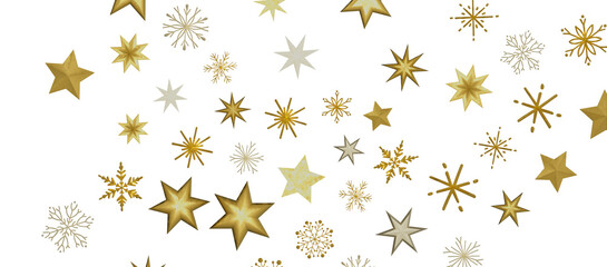 Falling snow at night. Bokeh lights