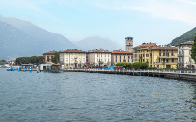 Obraz premium the lakeside of Pisogne in the Lake Iseo