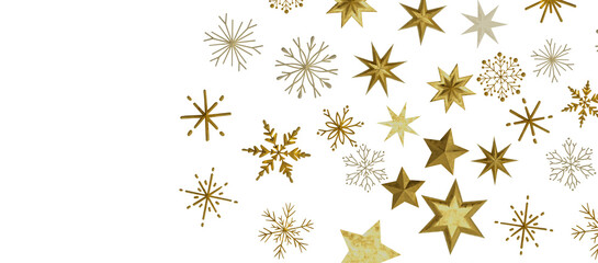 Falling snow at night. Bokeh lights