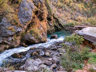 Krka river stream national park