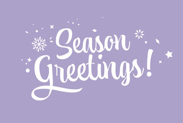 season greetings banner. christmas posters, cards, social media, website. © Endang