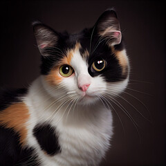 photo of a young adult cat generated with Artificial Intelligence