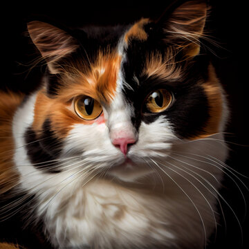 photo of a young adult cat generated with Artificial Intelligence
