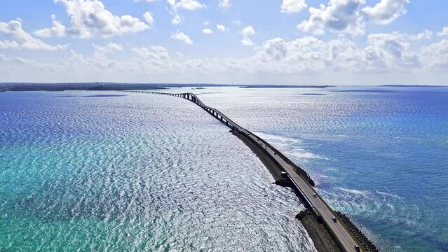 沖縄 宮古島 伊良部大橋 4Kドローン