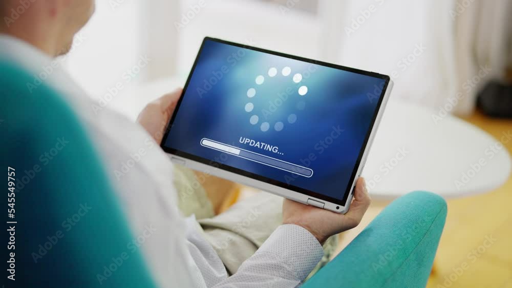 Aufkleber Installing Software Update Progress. Computer Loading Patch