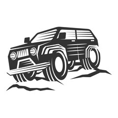 Off-road Jeep Logo Icon Illustration Brand Identity